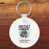 Porte-clés Crochet - Crochet remplit mes jours (Recto)
