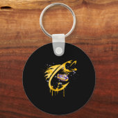Porte-clés Crochet de pêche des Tigers de Lsu (Recto)