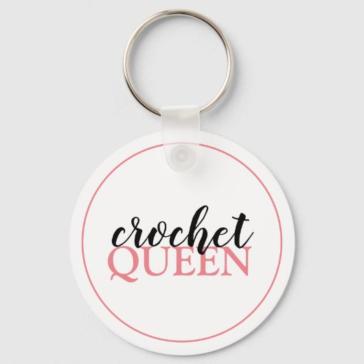 Porte-clés Crochet Queen Script (Recto)