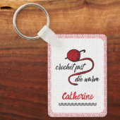 Porte-clés Crochet Rouge Rapide, Mourir Chaud (Recto)