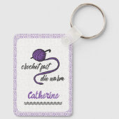 Porte-clés Crochet Violet Rapide, Mourir Chaud (Verso)