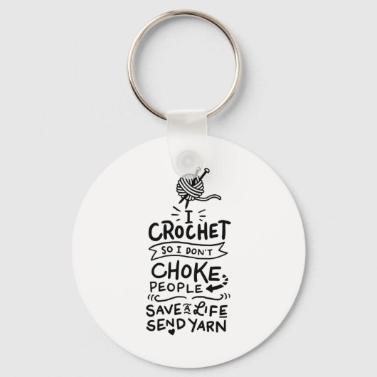 Porte-clés Crocheter Crochet laine (Recto)