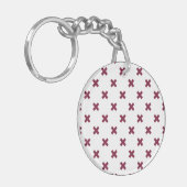 Porte-clés Crochets Mulberry sur blanc (Devant gauche)