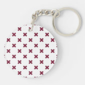 Porte-clés Crochets Mulberry sur blanc (Dos)