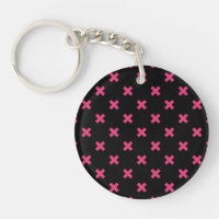 Crochis Fuchsia sur noir