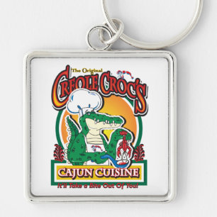Porte-clés Crocodile Cajun créole Mardi Gras