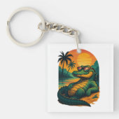 Porte-clés Crocodile d'été sans fin - Rétro (Devant)