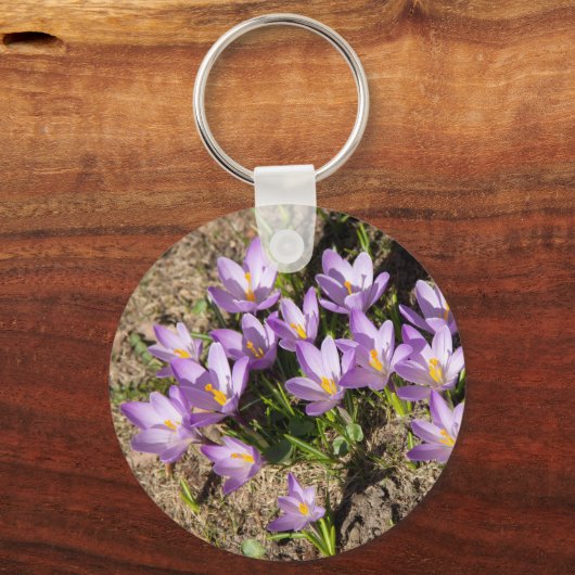 Porte-clés Crocus de printemps mignons (Recto)