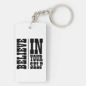 PORTE-CLÉS CROIRE EN VOUS-MÊME TYPOGRAPHIE BLANCHE (Dos)