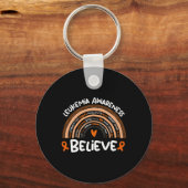 Porte-clés Croire Leucémie Mois de sensibilisation Leucémie (Recto)