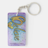 Porte-clés Croire Porte - clé de mots inspirants - Texte pers (Dos)