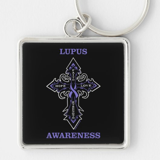 Porte-clés Croisement/Sensibilisation...Lupus (Devant)