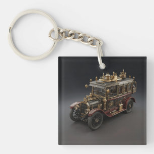 Porte-clés Croiseur de police rétro Steampunk