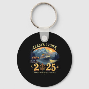 Porte-clés Croisière Alaska 2025 Correspondant Famille Et Gro