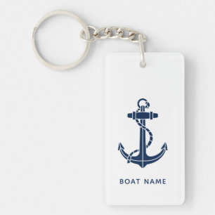 Porte-clés Croisière avec ancre de bateau personnalisée