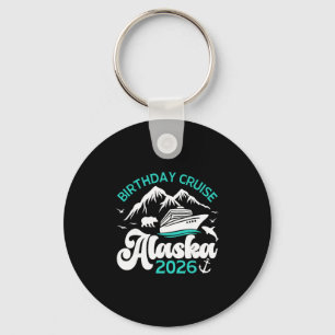 Porte-clés Croisière d'anniversaire en Alaska 2026 Voyage de