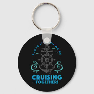 Porte-clés Croisière de lune de miel pour mari et femme, cade