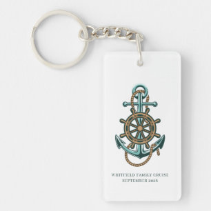 Porte-clés Croisière de réunion de famille d'ancre nautique p