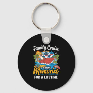 Porte-clés Croisière en famille 2025 Voyage Vacances T-Shirt