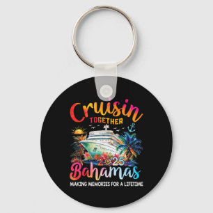 Porte-clés Croisière Ensemble Bahamas 2025 Chemise Famille Cr