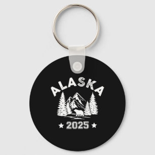 Porte-clés Croisière ensemble en Alaska 2025 Famille 2 côtés