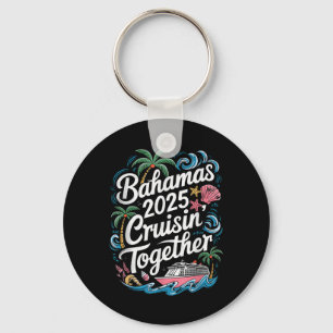 Porte-clés Croisière familiale aux Bahamas en été 2025 ensemb