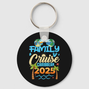 Porte-clés Croisière familiale Caraïbes 2025 Vacances jumelée