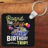 Porte-clés Croisière Le Navire Son Anniversaire Voyage Vacanc (Verso)