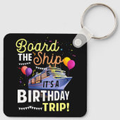 Porte-clés Croisière Le Navire Son Anniversaire Voyage Vacanc (Dos)