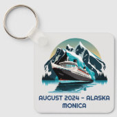 Porte-clés Croisière Navire Océan Alaska mountain (Recto)