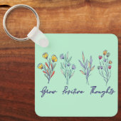Porte-clés Croissance des pensées positives Fleur sauvage Flo (Recto)