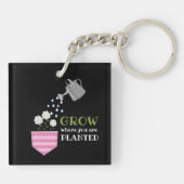 Porte-clés Croissance là où vous êtes planté de poche inspira (Dos)