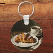 Porte-clés Croissant doré Café Nature morte (Verso)