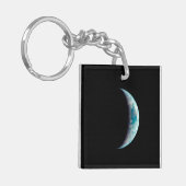 Porte-clés croissant planète terre science espace univers gee (Devant gauche)