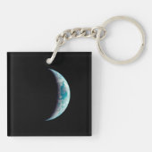 Porte-clés croissant planète terre science espace univers gee (Dos)