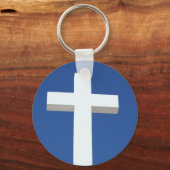 Porte-clés Croix blanche (Recto)