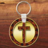 Porte-clés CROIX Brown ET D'OR (Recto)