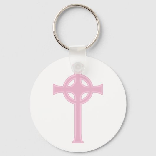 Porte-clés Croix celtique rose (Recto)
