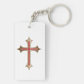 Porte-clés Croix chrétienne (Dos)