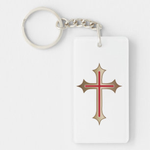 Porte-clés Croix chrétienne