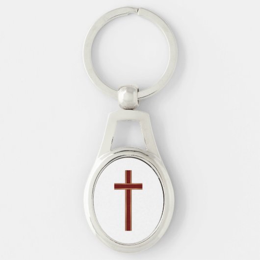 Porte-clés Croix chrétienne (Devant)