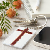 Porte-clés Croix chrétienne (Devant droit)