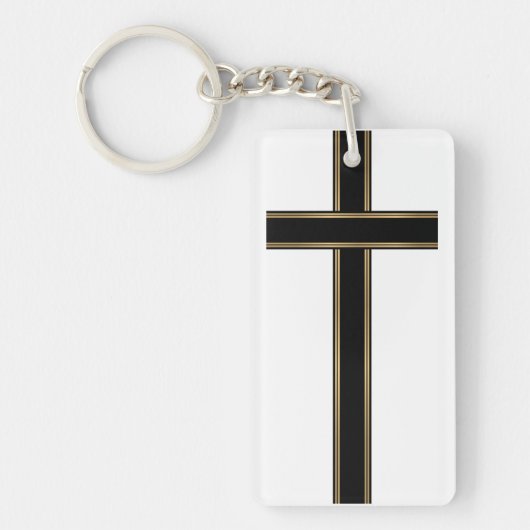Porte-clés Croix chrétienne (Devant)