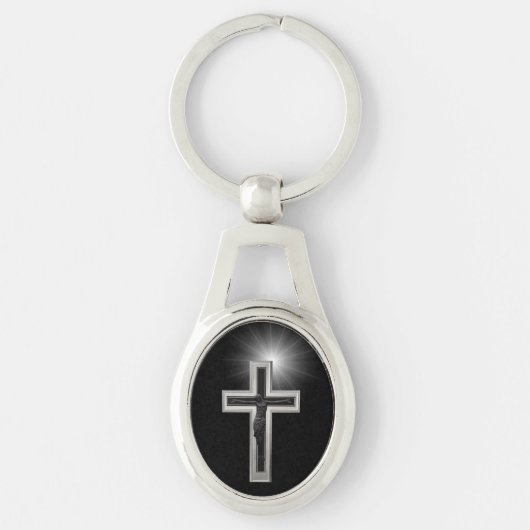 Porte-clés Croix chrétienne (Devant)