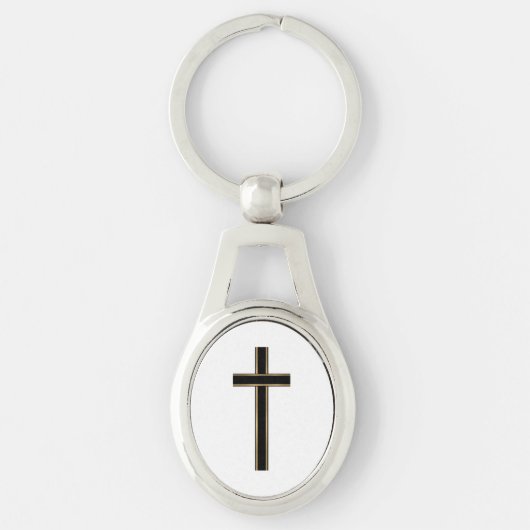 Porte-clés Croix chrétienne (Devant)