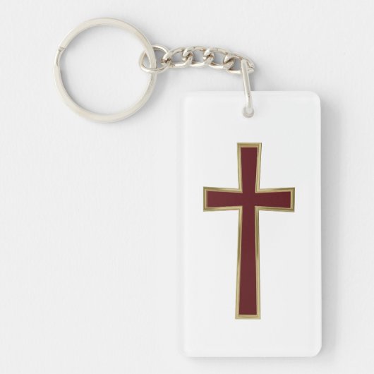 Porte-clés Croix chrétienne (Devant)