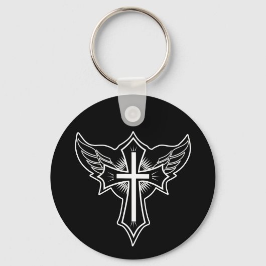 Porte-clés Croix chrétienne (Recto)