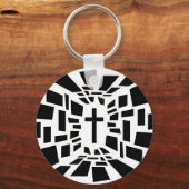 Porte-clés Croix chrétienne (Recto)