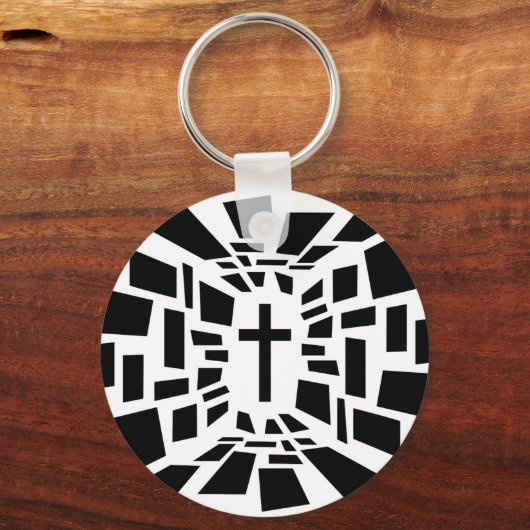 Porte-clés Croix chrétienne (Recto)