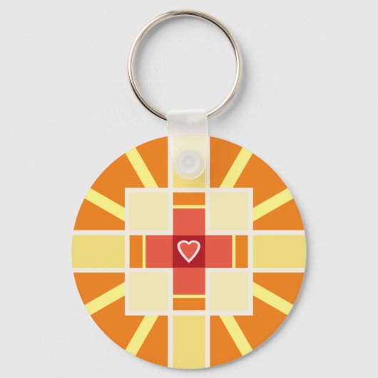 Porte-clés Croix chrétienne (Recto)
